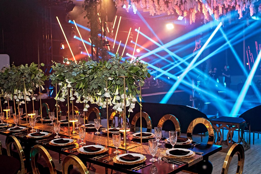 Finished event room styled by CieLA Events